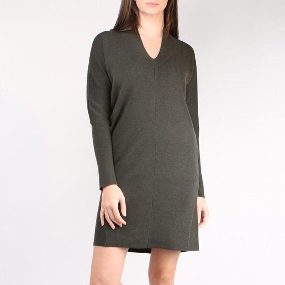 Cathrine Hammel Wide Merino Wool Dress Army Green